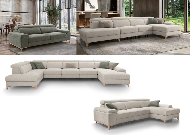 SOFÁ Y CHAISE LONGUE SENSE SOTO CONFORT